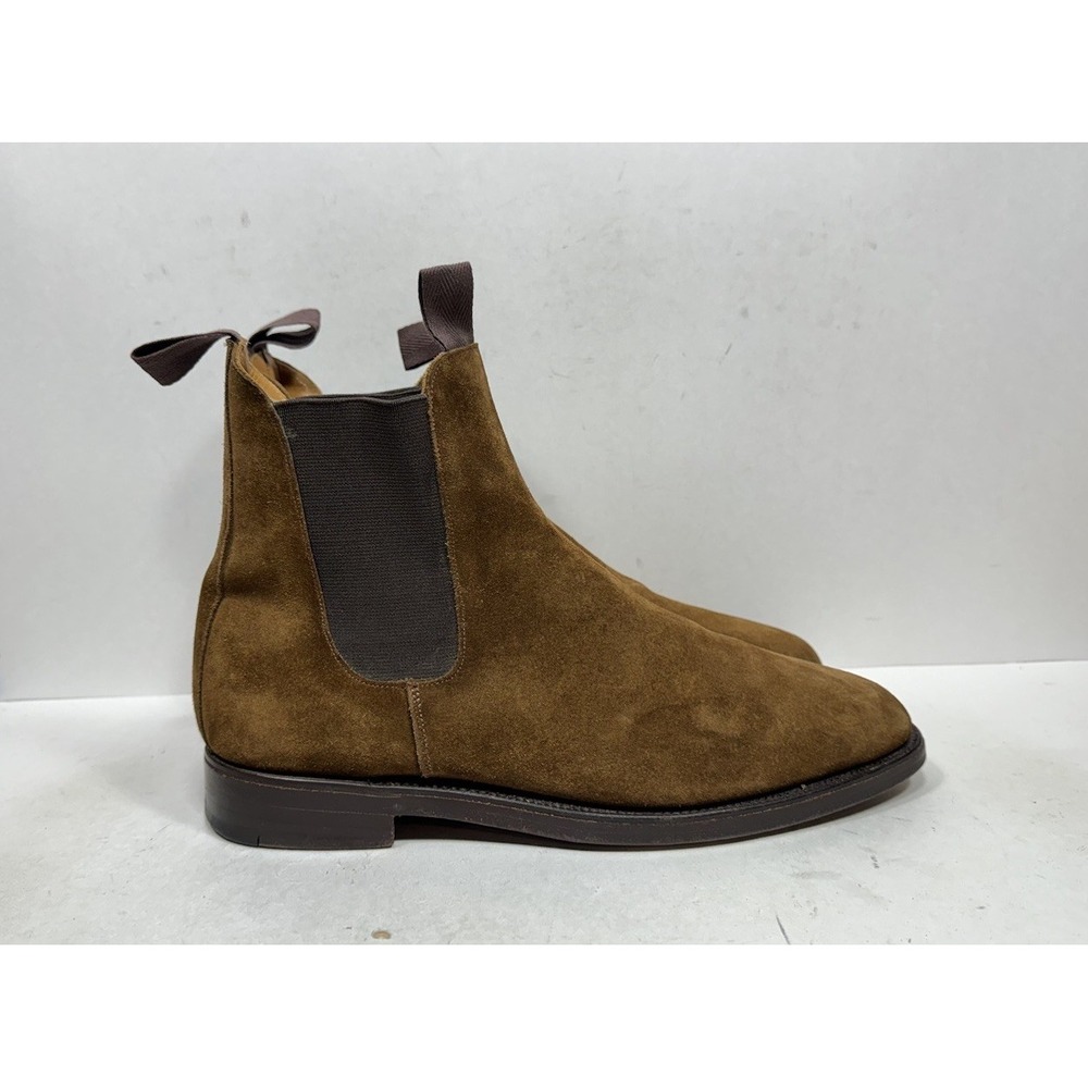 Trickers Brown Suede Chelsea Boots Men's Size 12 US / 11 UK Shoes Leather